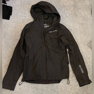 Black helly Hansen coat